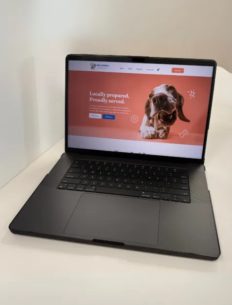A laptop on a table A laptop on a table